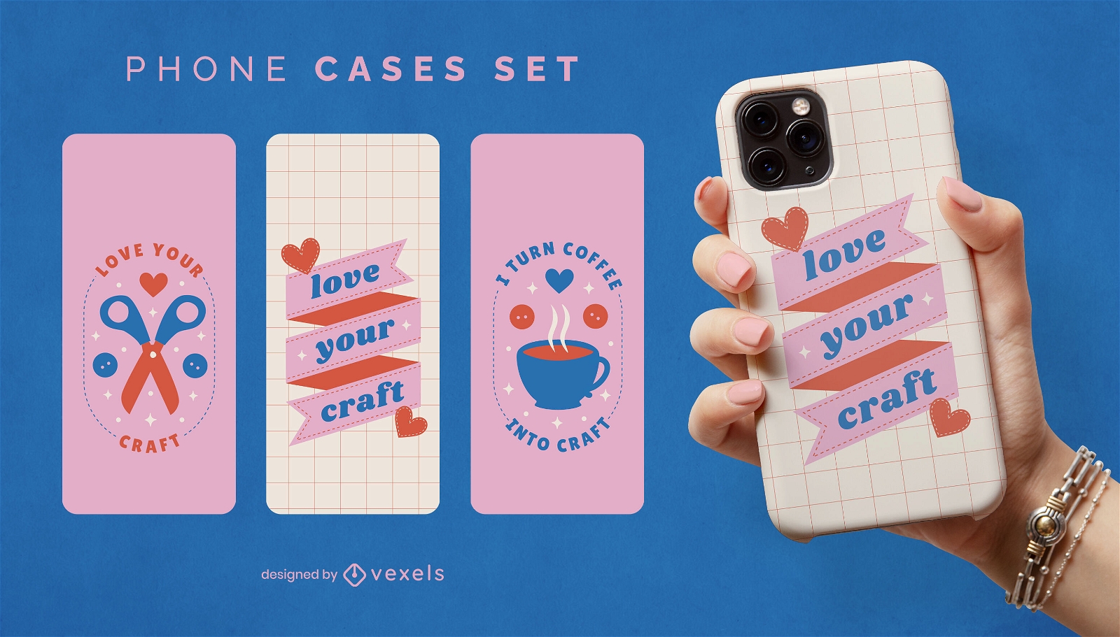 Arts and crafts phone cases set