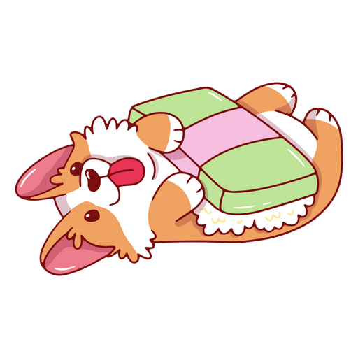 personagem de sushi corgi Desenho PNG