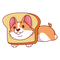 Personagem de brinde Corgi Desenho PNG
