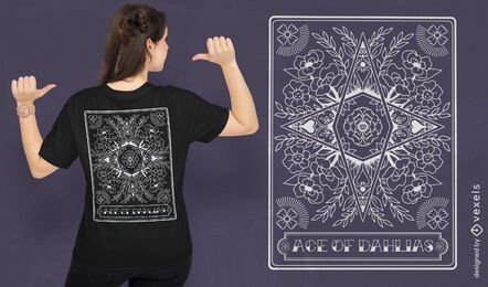 Ace of dahlias t-shirt design