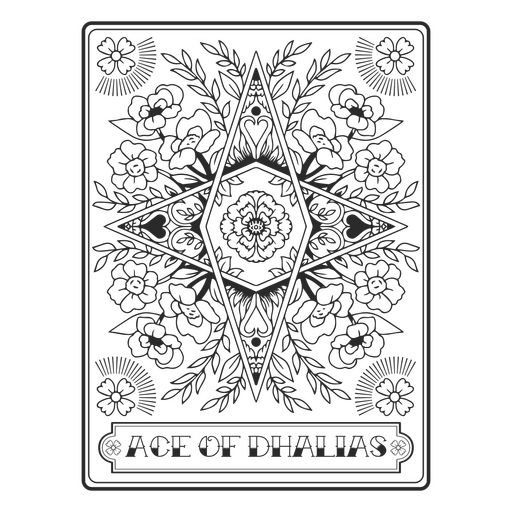 Ace of dhalias-Design PNG-Design