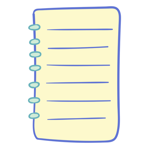 Organize seus pensamentos com suprimentos de papel Desenho PNG