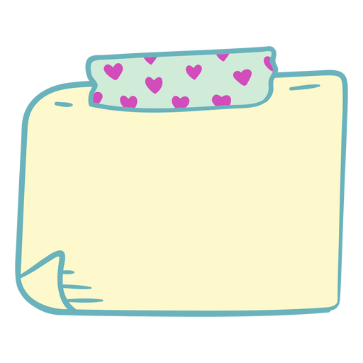Attractive note-taking papers PNG Design