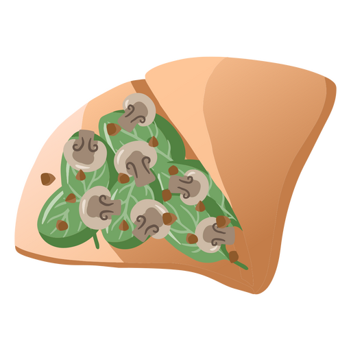 Crepe with vegetables    PNG Design
