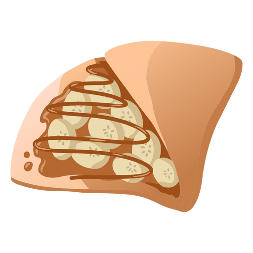 Delicious sweet crepe    PNG Design