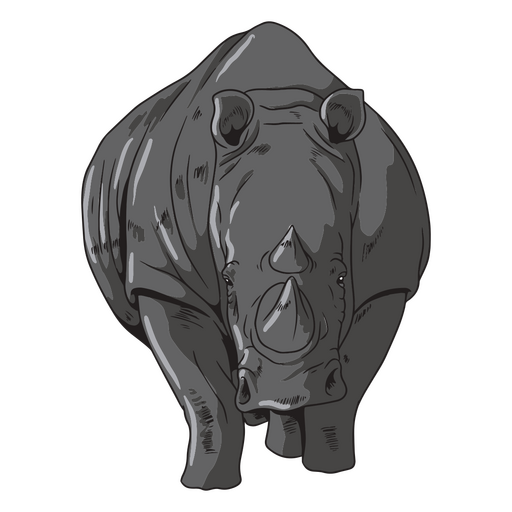 rinoceronte animal africano Desenho PNG