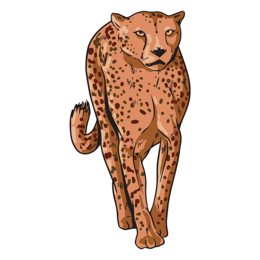 Animal africano leopardo Diseño PNG