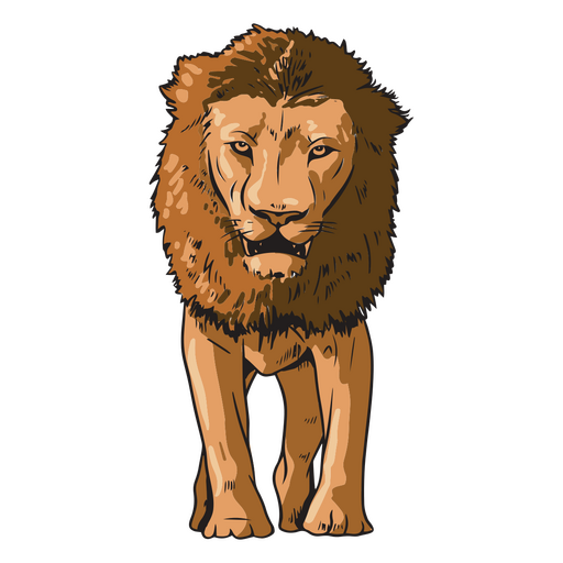 León africano animal Diseño PNG