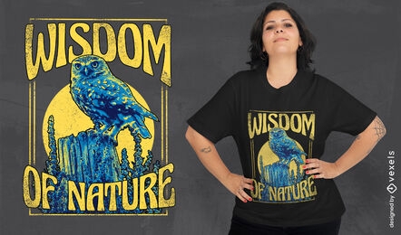 Duotone owl t-shirt design