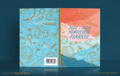 School elements homeschool book cover design