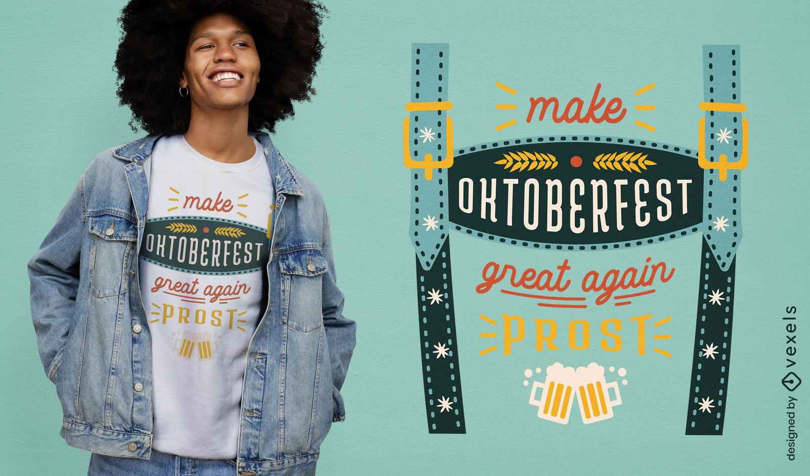 Design de camiseta de celebração da Oktoberfest