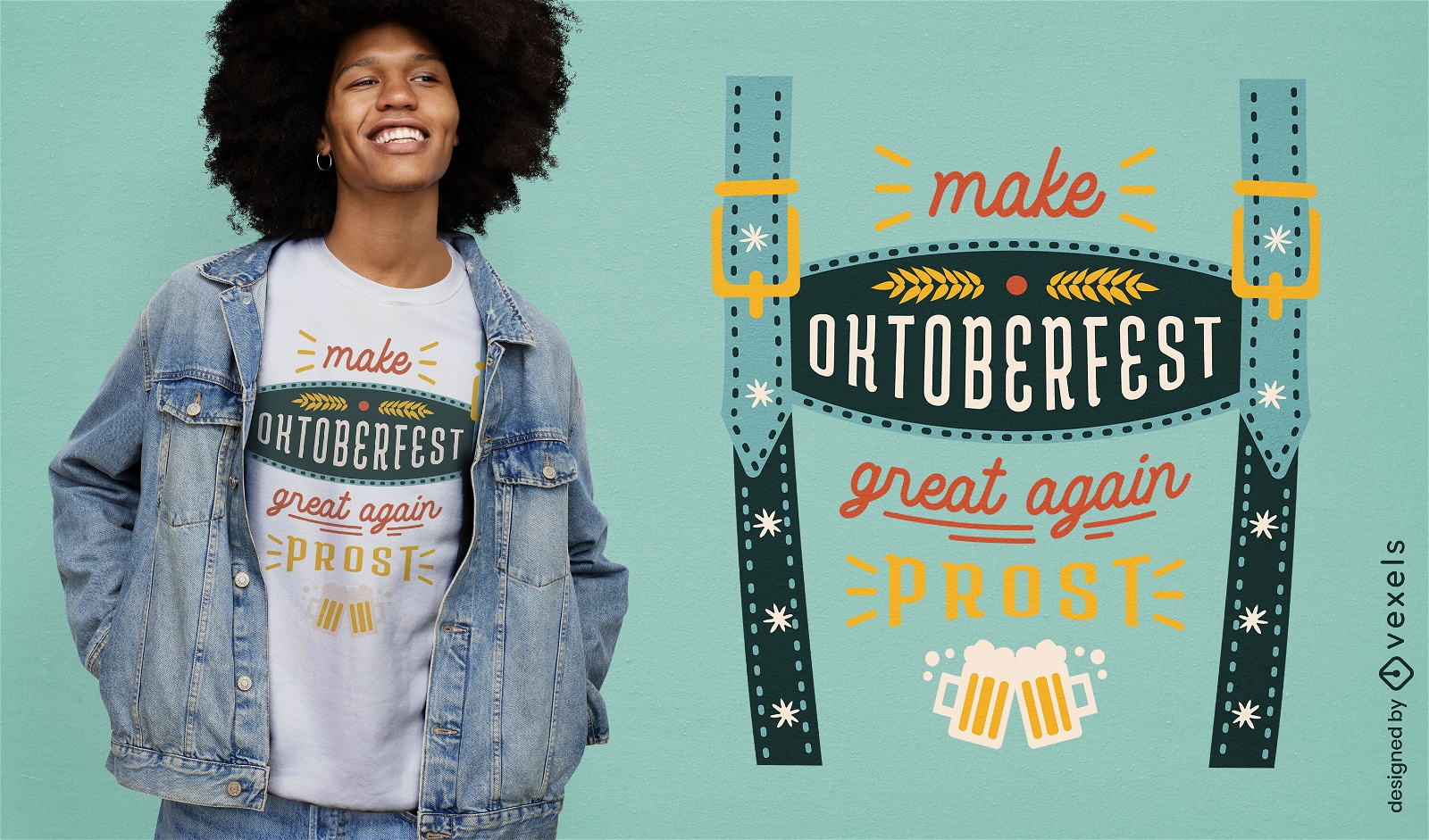 Oktoberfest celebration vintage t-shirt design