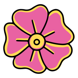 Blumen-Natur-Tätowierung PNG-Design