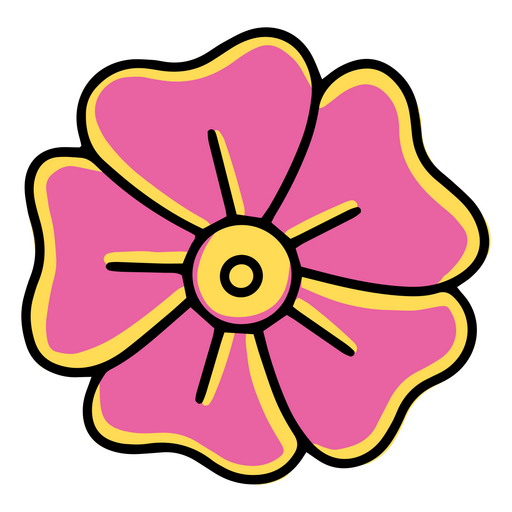 Blumen-Natur-Tätowierung PNG-Design