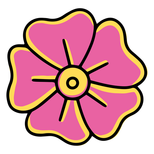Flower nature tattoo PNG Design