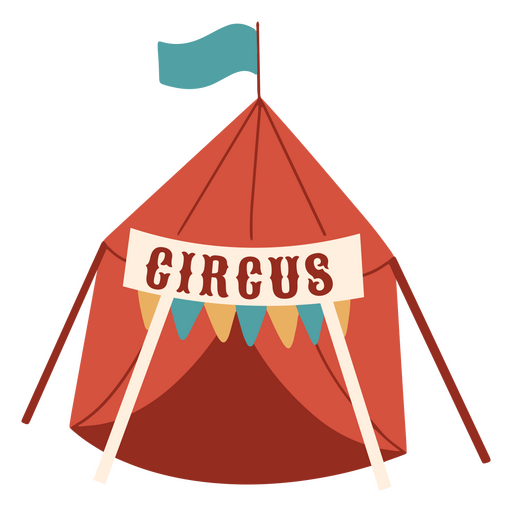 Carpa de carnaval de circo Diseño PNG