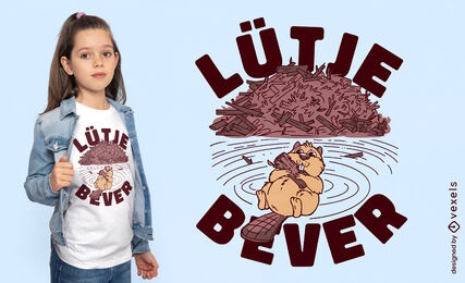 Little beaver t-shirt design