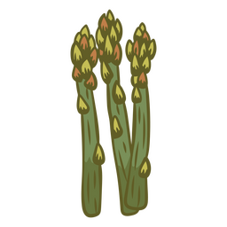Searching for asparagus    PNG Design
