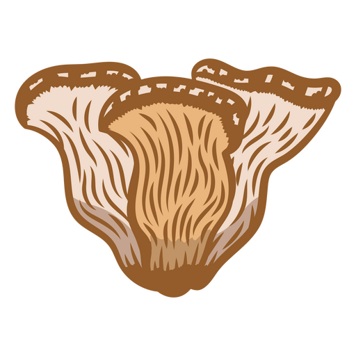Edible oyster foraging PNG Design