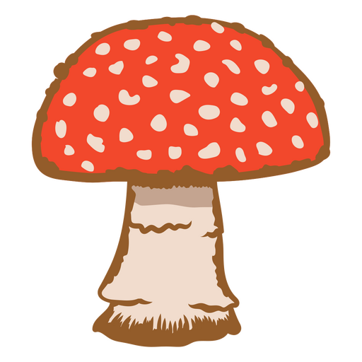 Recolección de setas en la naturaleza Diseño PNG