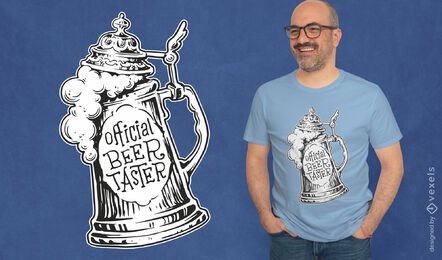 Vintage beer jar t-shirt design