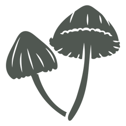 Mushroom Shadow Pattern PNG & SVG Design For T-Shirts