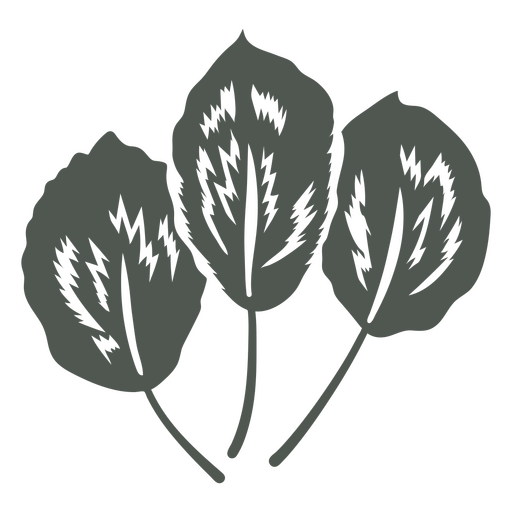 Padrão de sombra de ervas Desenho PNG