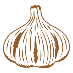 Knoblauchstrichbild PNG-Design