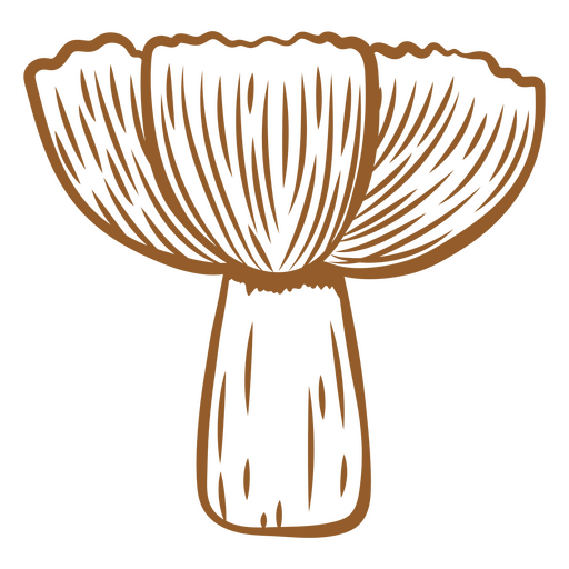 Mushrooms stroke image PNG Design