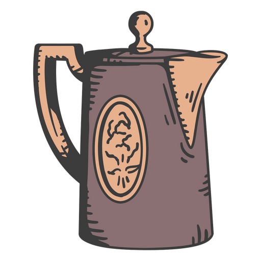 Vintage coffee pot PNG Design