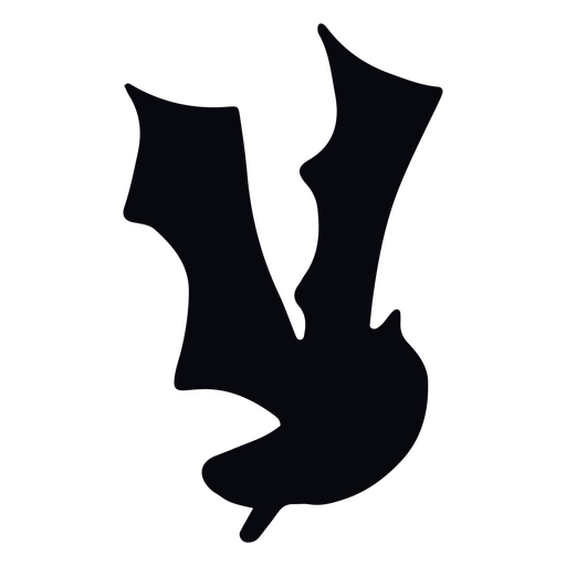 Bat silhouette logo PNG Design