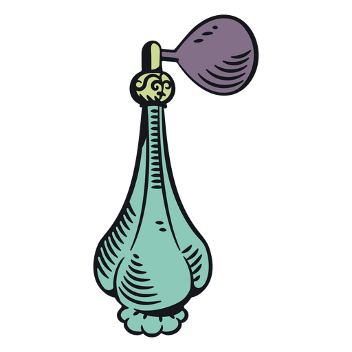 Old perfume bottle illustration