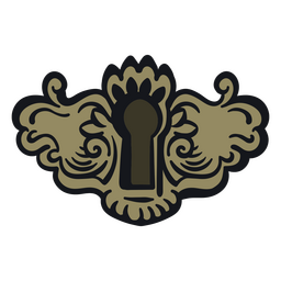 Ilustração da fechadura da porta Desenho PNG