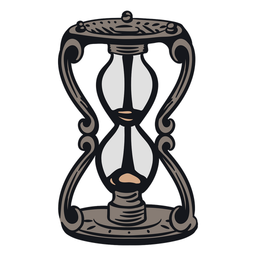 Hourglass illustration antique PNG Design
