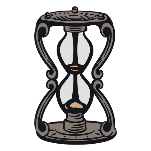 Ilustración de reloj de arena antiguo Diseño PNG