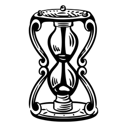 Antigo curso cheio de ampulheta Desenho PNG