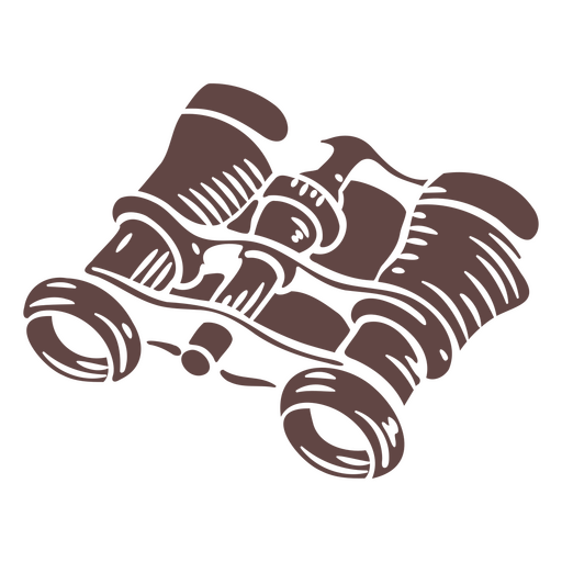 Antique binoculars cut out PNG Design