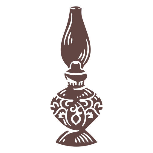 Antike Lampe ausgeschnitten PNG-Design