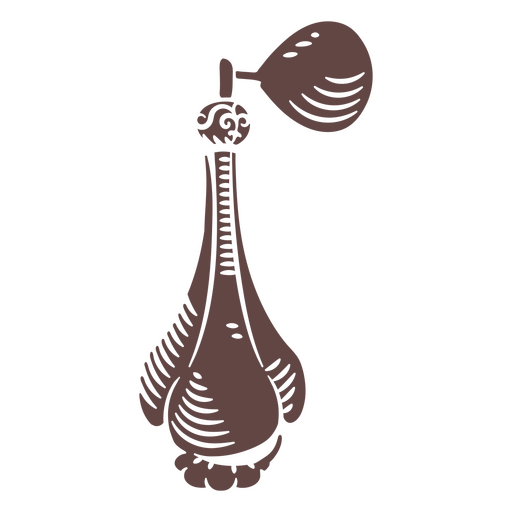 Old perfume bottle cut out PNG Design