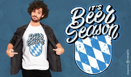 Design de t-shirt de citação da temporada de cerveja Oktoberfest