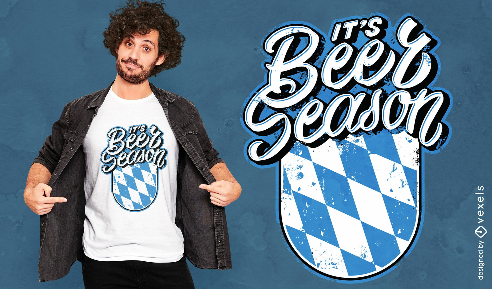 Diseño de camiseta con cita de Oktoberfest de temporada de cerveza