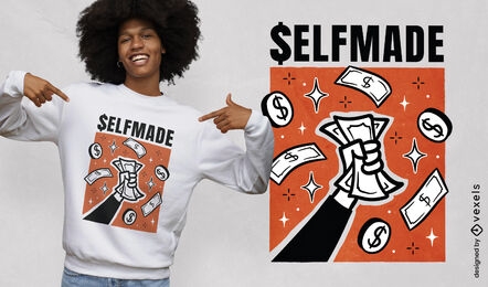 Selfmade finances t-shirt design