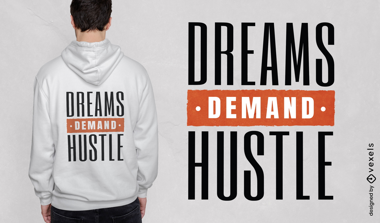 Os sonhos agitam o design de camiseta com citação motivacional