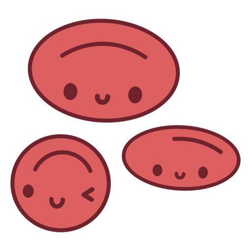 Symbol für rote Blutkörperchen PNG-Design