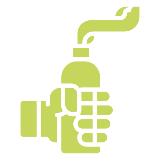 Figura de spray de gas lacrimógeno Diseño PNG