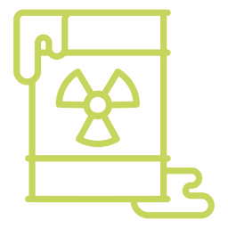 Radioactive substance stroke image PNG Design