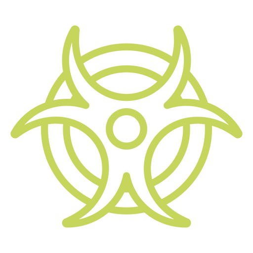 Strichsymbol für Biogefährdung PNG-Design