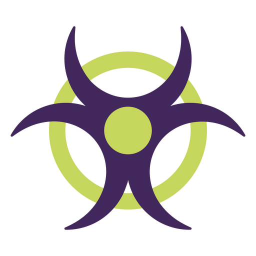 Biohazard danger flat icon PNG Design