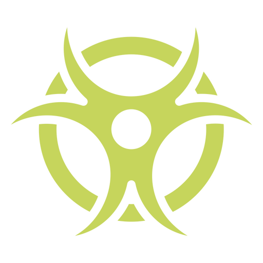 Biohazard green icon PNG Design