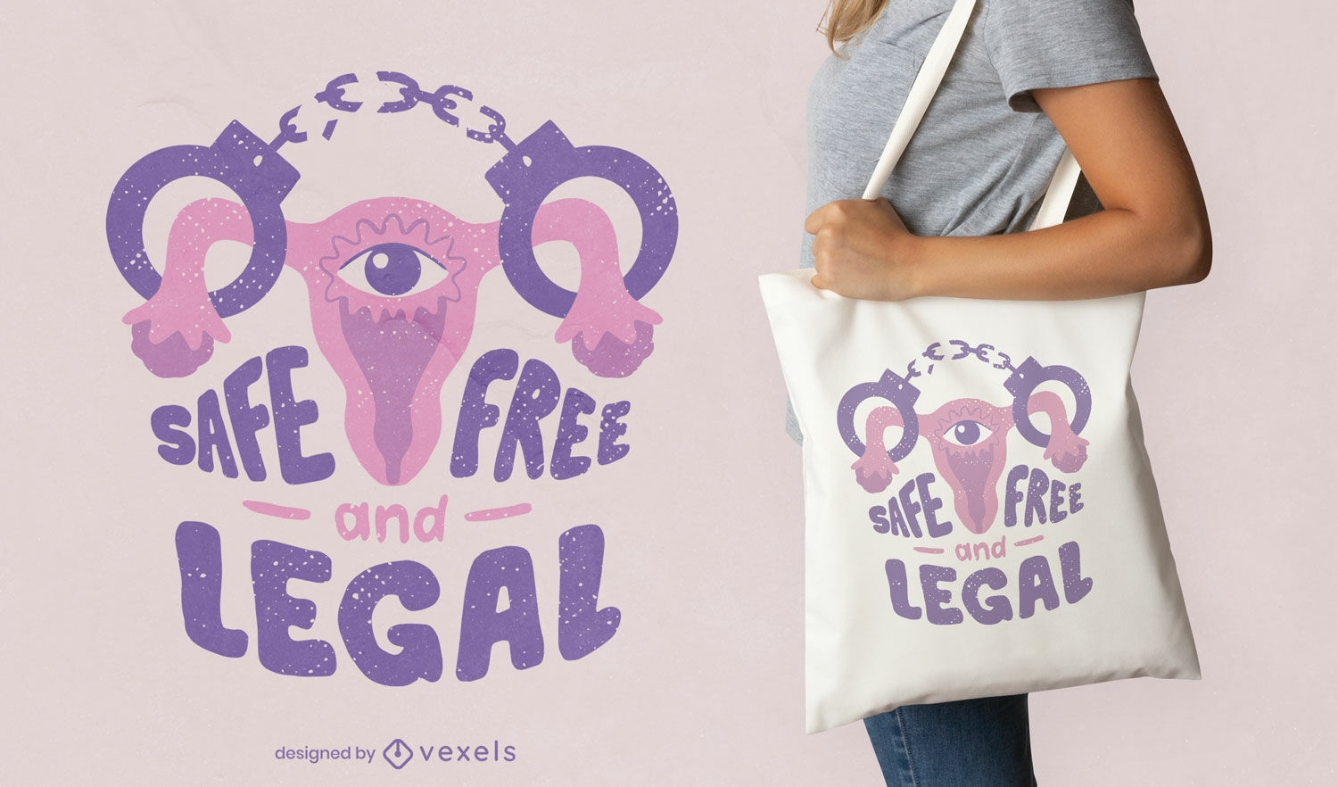Uterus abortion quote tote bag design